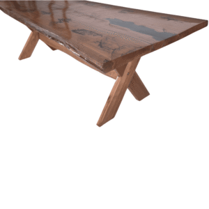 Mesa Prancha Única resinada Pés de X 2.5M - Imagem 5